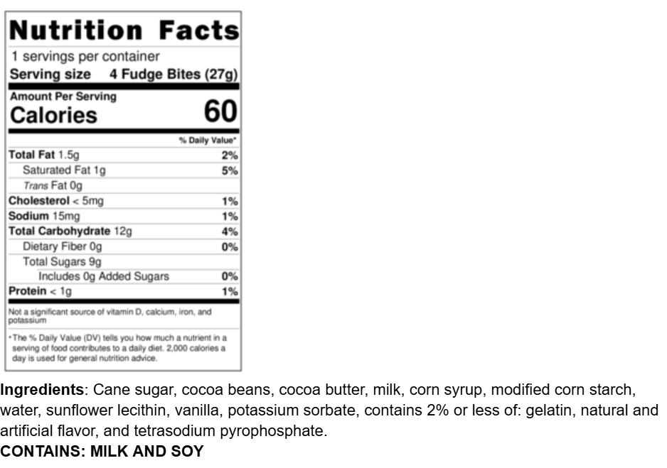 Info Panel Buckaroo Fudge Dark